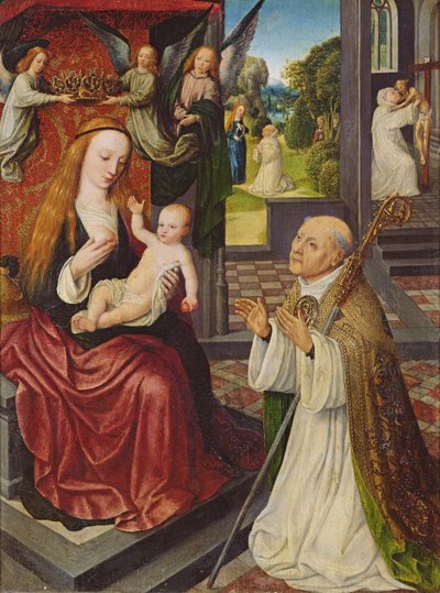 De lactatie van St. Bernard door Jan van Eeckele